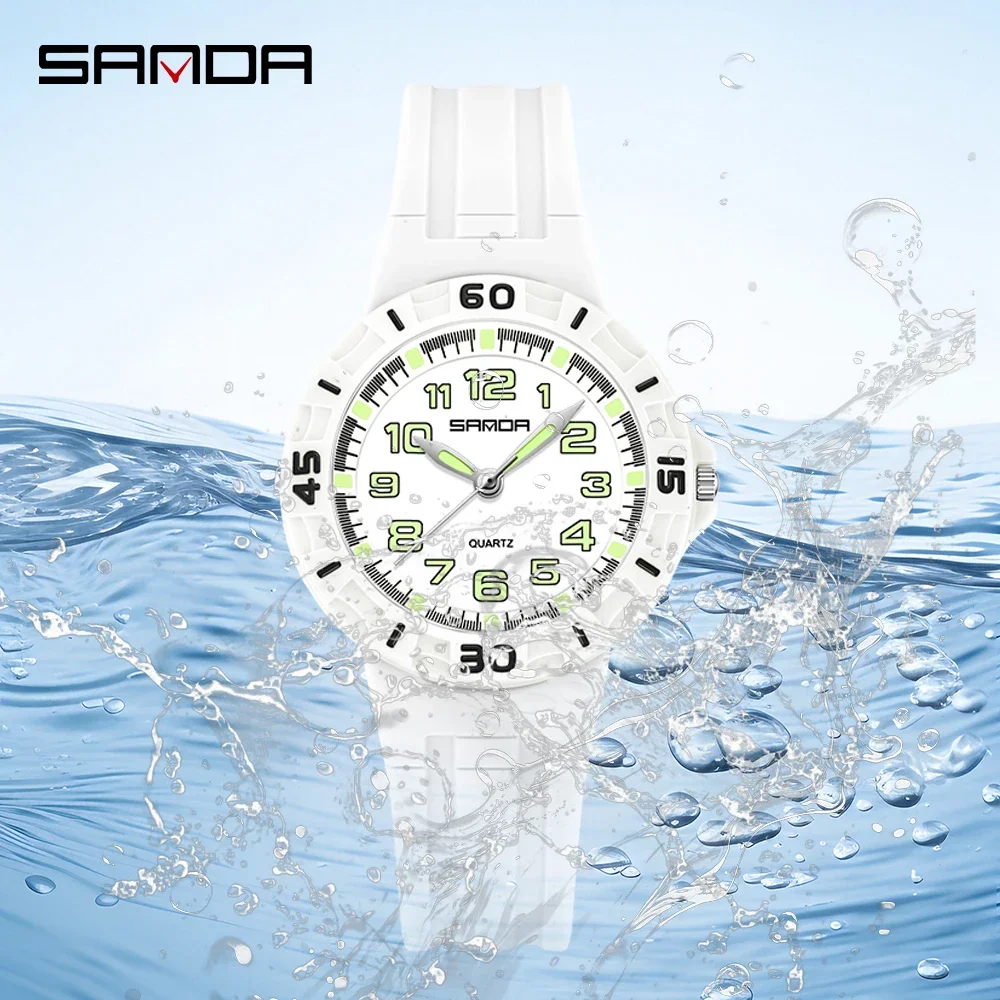 SANDA 6386 Student Quartz Watch 50m Waterproof Luminous Durable Sports Watch for Men and Women Simple and Elegant 2026