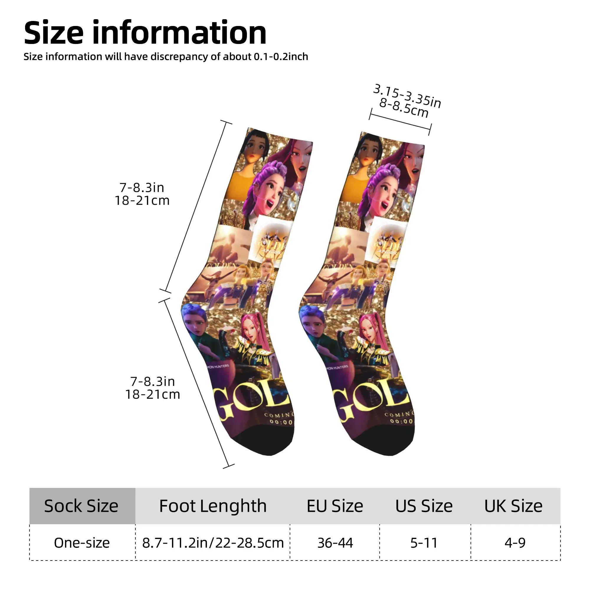 Kpop inspired Huntrix Girls Stockings Unisex Men  Socks Warm Soft Modern Socks Autumn Running Sports Anti Slip Design Socks Gift