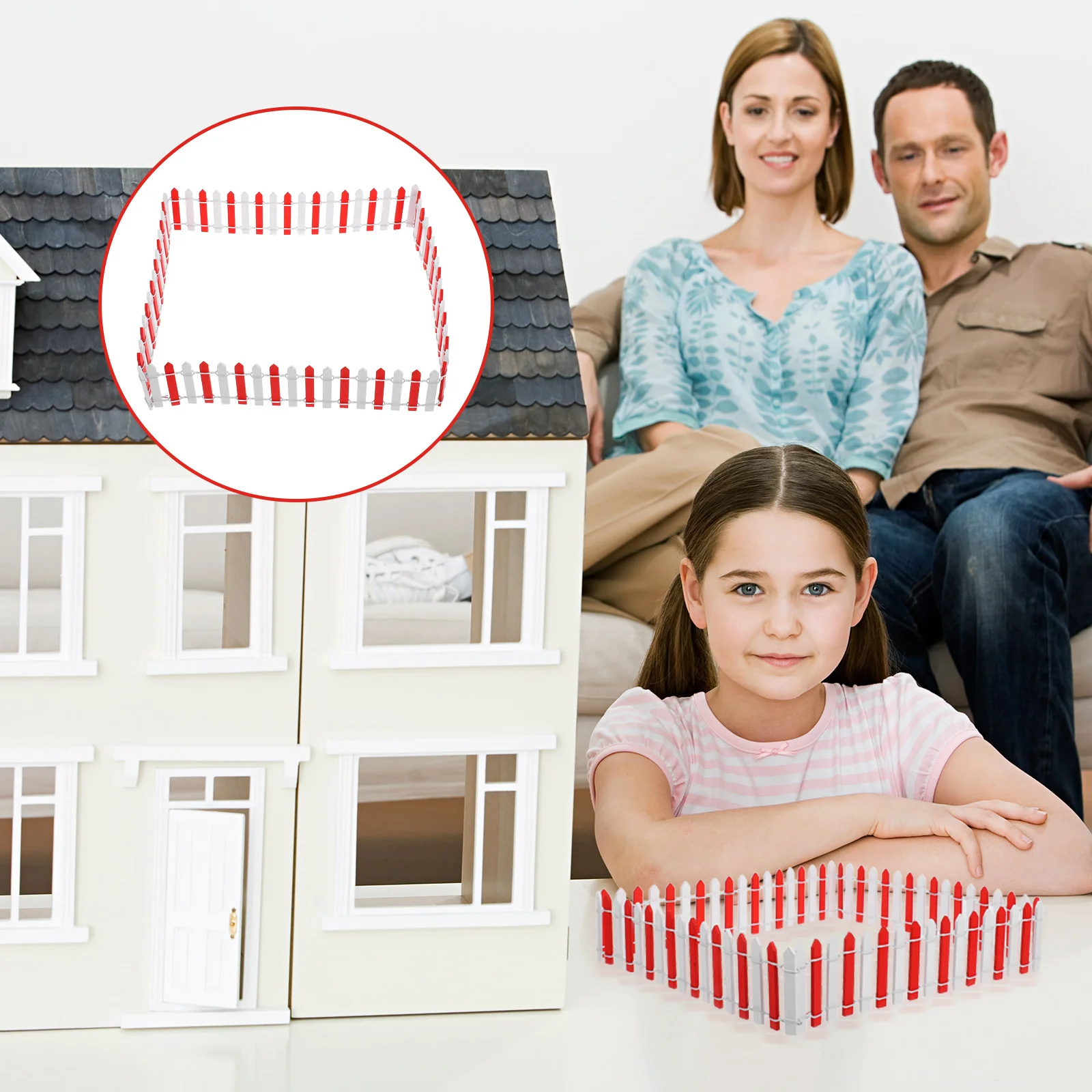 

Miniature Garden Fence Realistic Design for Outdoor Indoor Decorative Landscaping Small Garden Edging Picket Fence Yard