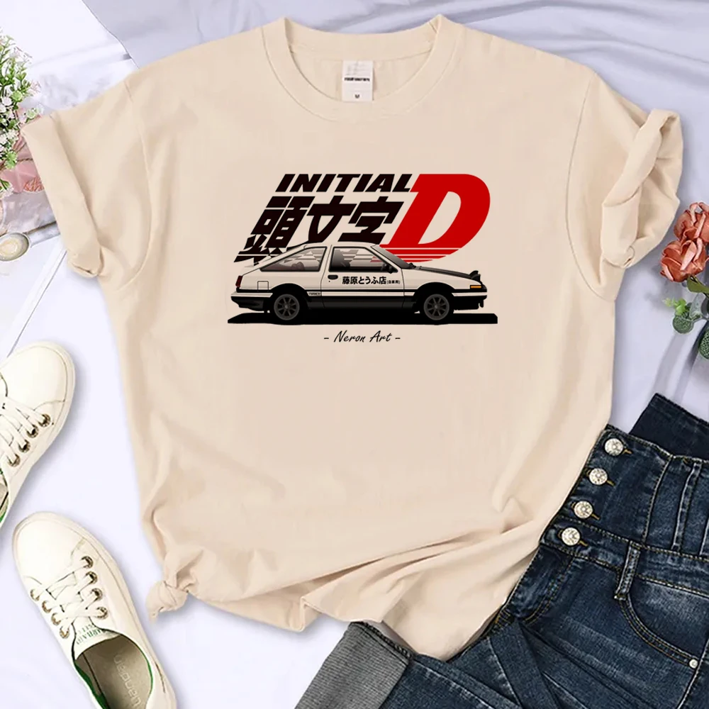 Initial d tshirt women funny Y2K top girl manga streetwear clothes