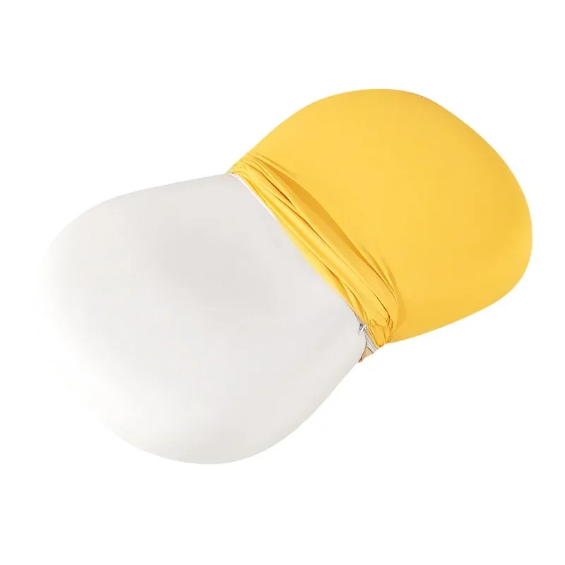 Crystal velvet cat belly pillow slow rebound memory cotton pillow partition side sleep neck protection adult student sleeping
