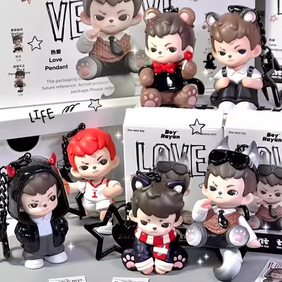 Official Authentic Rayan Brother Love Series Hanging Companion Blind Box Cute Trendy Play Handmade Pendant Gift for Girls