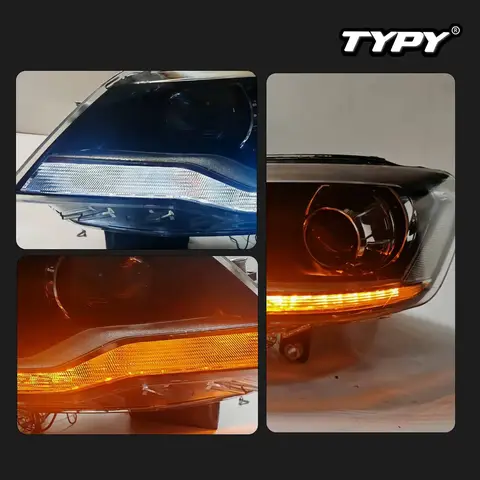 Car For VW Bora Headlight 2013-2015 Upgrade Modified to New DRL Dynamic Turn Signal LED Headlight Kit for Vehicle