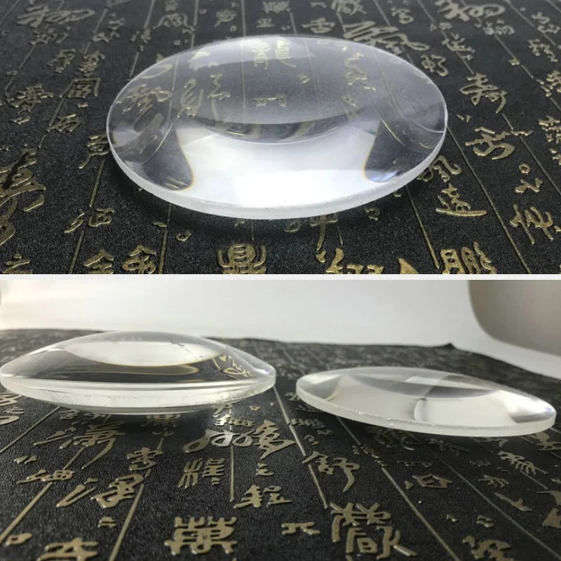 Lente de lupa grande doble convexa de 127mm, 3X, 8X, 15X, 20X, 25X, 45X, óptica transparente HD, lente de vidrio biconvexo, 1 ud.