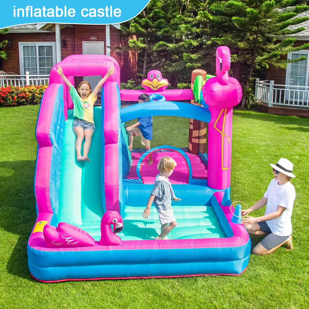 

Inflatable Bounce House With Slide 10.3*8.9*7.7ft Bounce House For Kids 5-12 Bouncer With Blower For Outdoor Backyard/Indoor