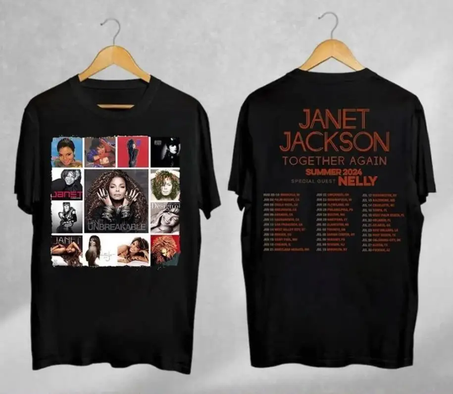 

Vintage Janet Jackson Together Again Tour 2024 T-Shirt Unisex clothing