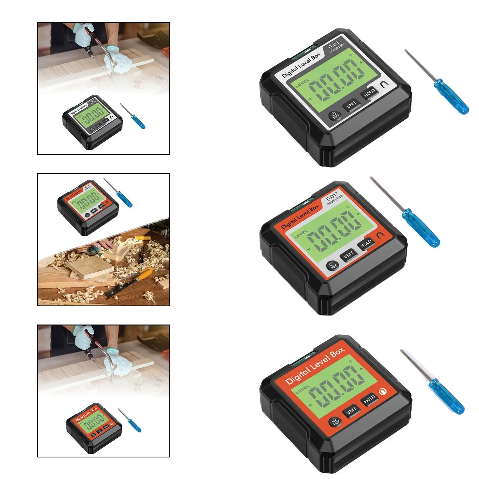 

Digital Angle Gauge Inclinometer for Woodworking Construction Site Machinery