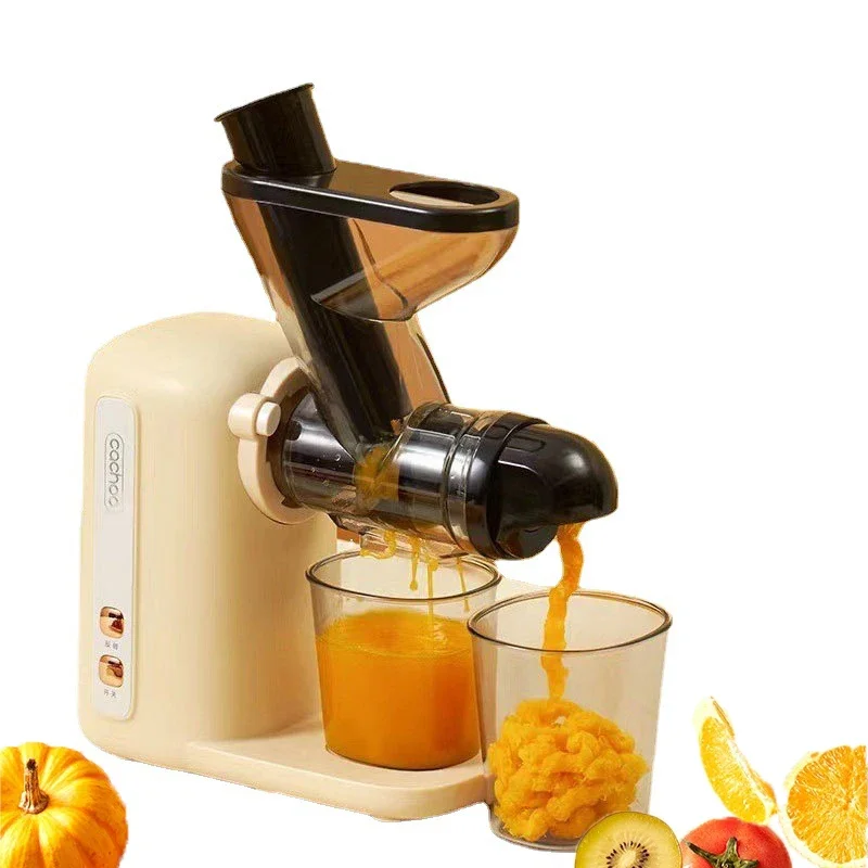 

DETHINLI Electric Orange Fruit Wheatgrass Vegetable Cold Press Juicer Extractor Machine Fruit With Quiet Motor/Reverse Function