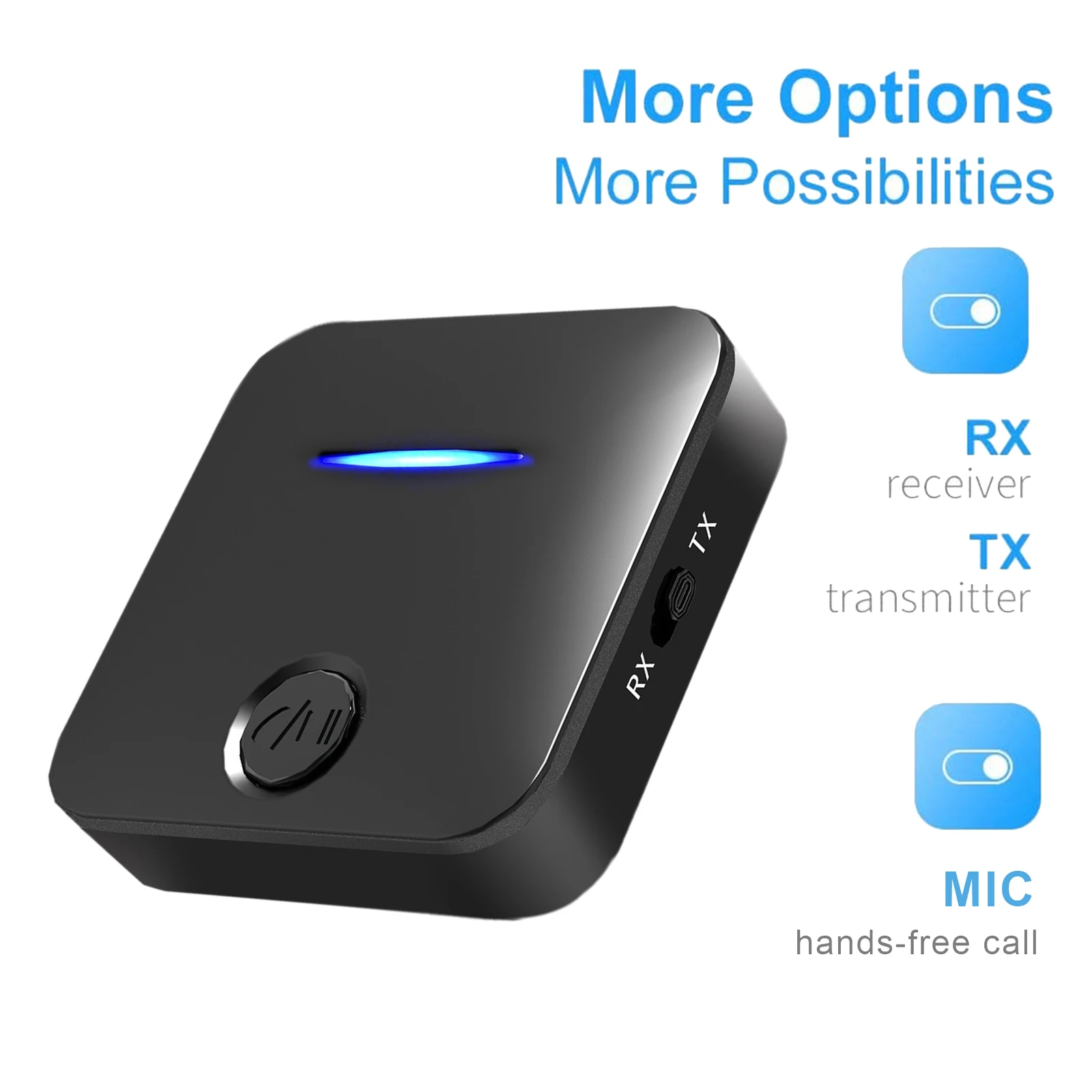 Bluetooth 5.0 Receiver Transmitter Stereo Audio Adapter Plug & Play for TV