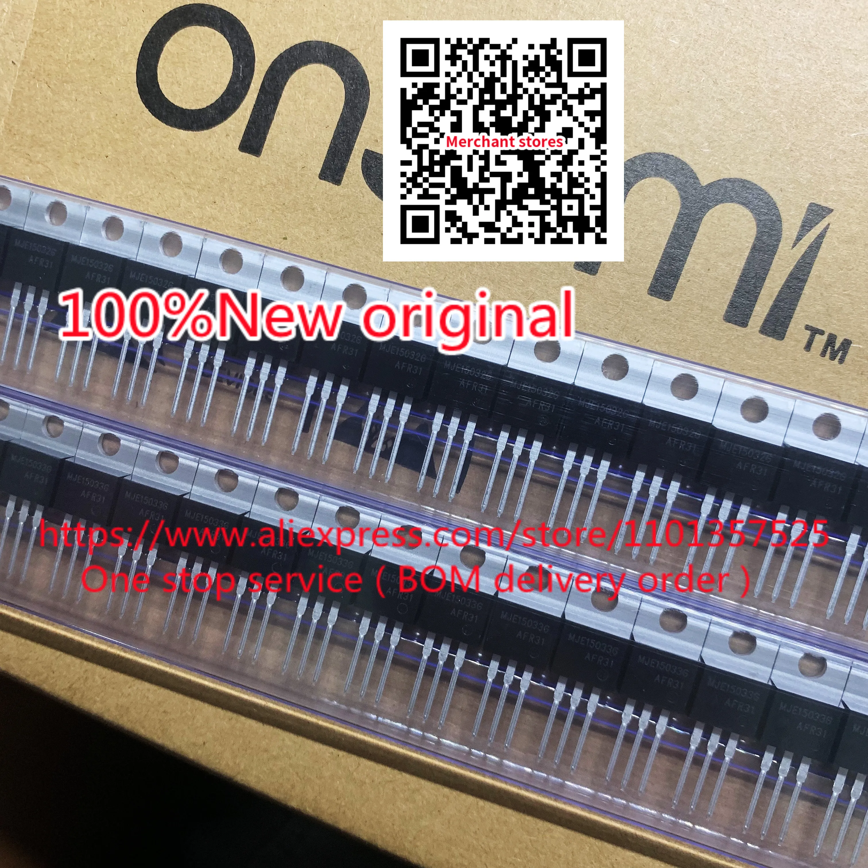 20pcs = 10pair 100% New Original MJE15032G MJE15033G MJE15032 MJE15033 TO-220 Audio Transistor 8A 250V