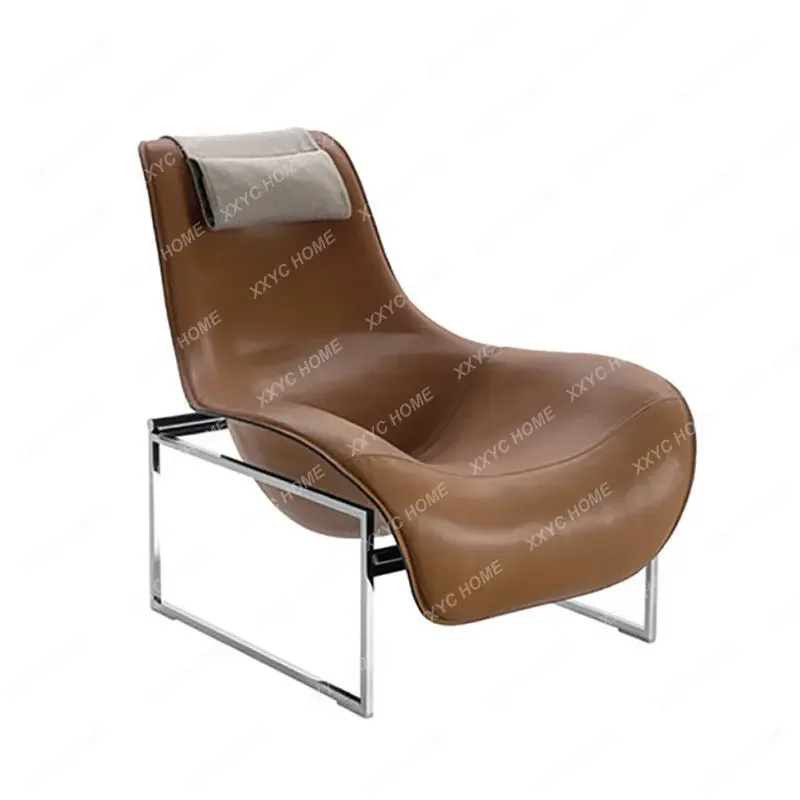 

Recliner Nordic Designer Frp Reception Art Leisure Chair Special-Shaped Creative Couch living room furniture leather sofa