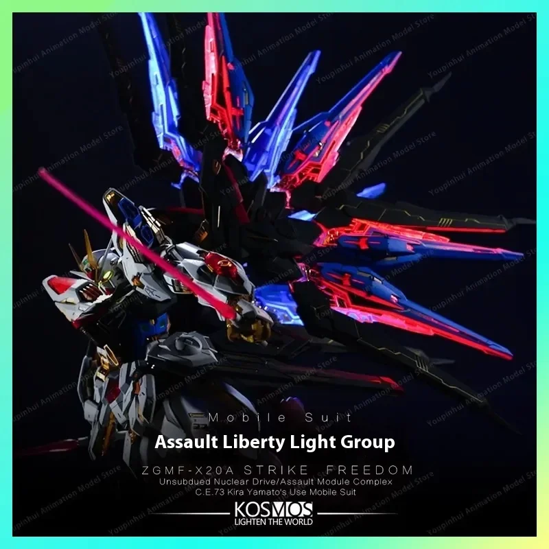 

【IN STOCK】Kosmos MGEX 1/100 ZGMF-X20A STRIKE FREEDOM Phantom Light Group LED Accessory Package Assembly Action Toy Figures