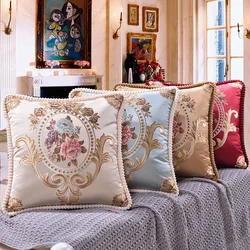 48x48cm Luxury Embroidery Cushion Cover Pillowcase Back Home Sofa Pillow Case Decorative Car Cushion Covers Throw Pillow Case