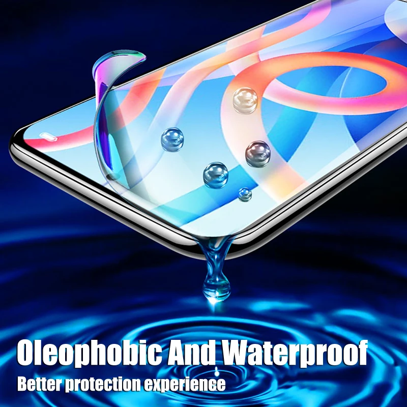 4Pcs Película de hidrogel para Redmi Note 10 11 Pro 10S 11S 10A 10C Protector de pantalla Xiaomi Redmi Note 8 9 Pro 9S 9T 9A 9C No es vidrio 4