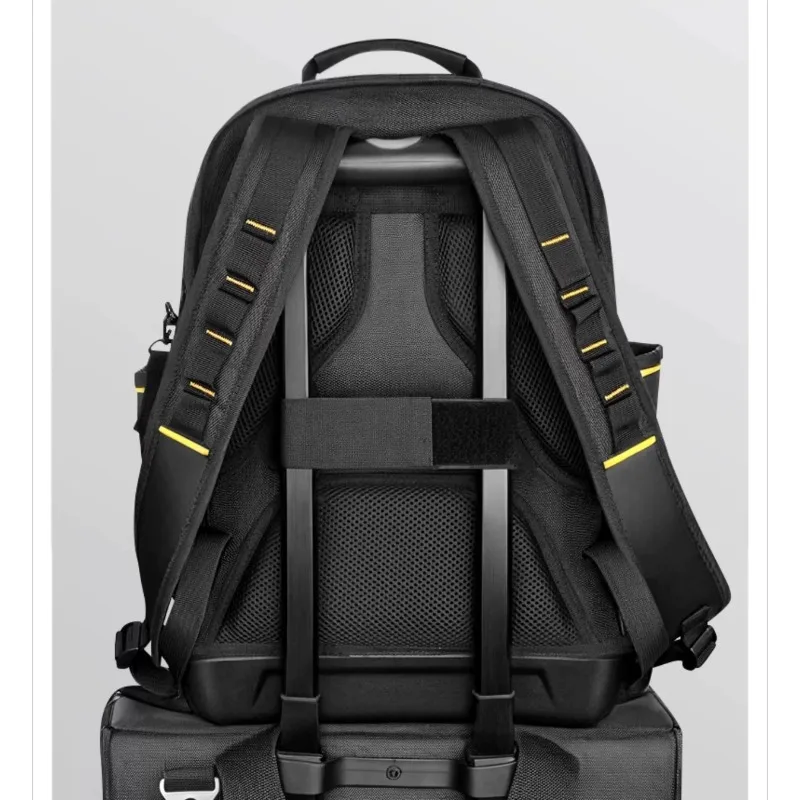 Tool backpack double shoulder engineer, weak current electrician installation master multi-functional storage