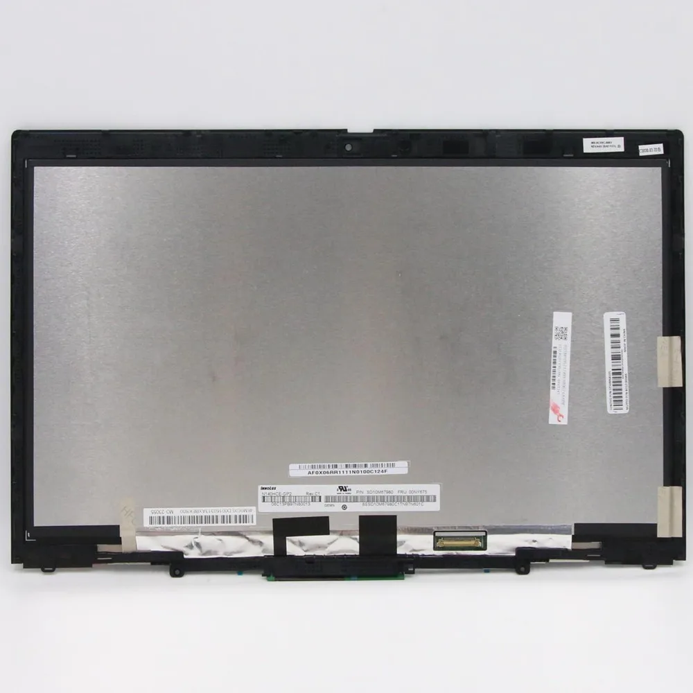 Lenovo Thinkpad LCD Display Painel Touch Digitizer Assembly, X1 Yoga 3rd Gen Screen, 01YT242, 01YT243, 01AY922, 01AY923