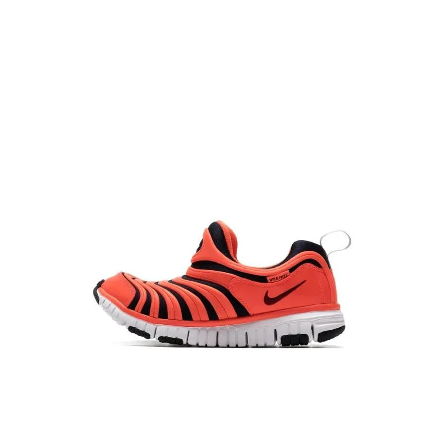 Nike Naranja y Negro Dynamo Free Antideslizante Cómodo Versátil Resistente al Desgaste Zapatos Casuales Bajos