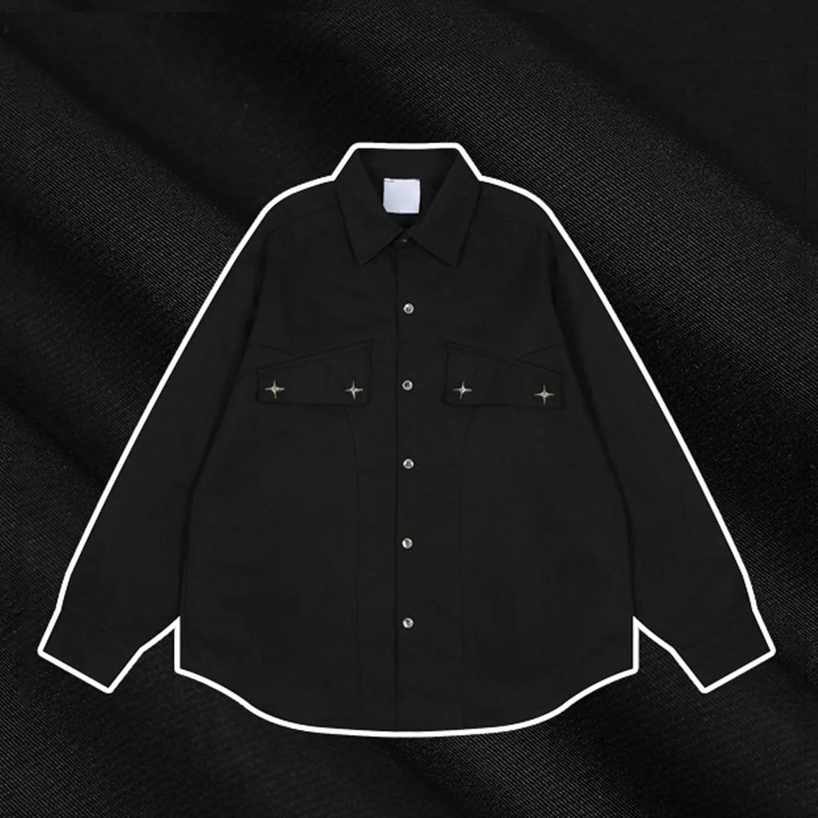 

Мужская джинсовая куртка в ковбойском стиле ретро, хлопковое джинсовое пальто, весенняя джинсовая куртка свободного покроя, верхняя одежда, винтажное джинсовое пальто Y2k в стиле Харадзюку