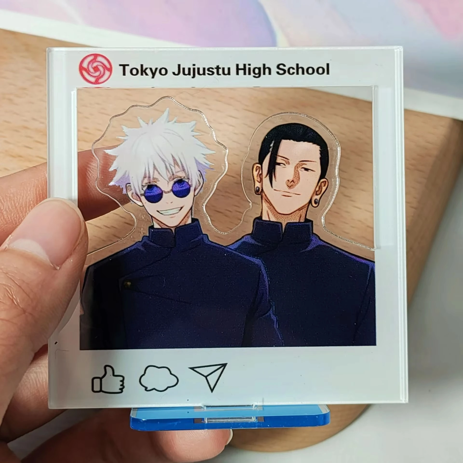 Anime Jujutsu Kaisen Gojo Satoru Getou Suguru Acrylic Stand Figure Standing Model Plate Desk Decor Toy Collection Ornaments Gift