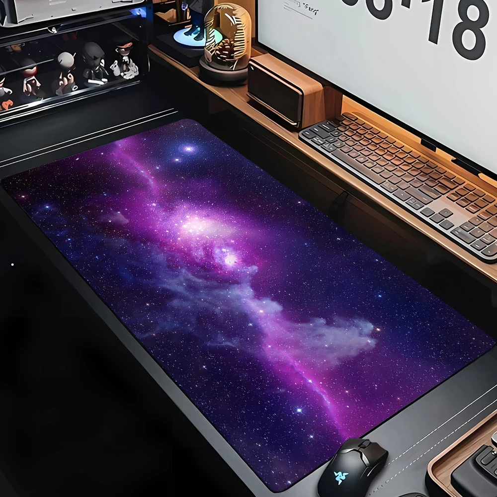 Galaxy Space Planet Mouse Pad Large Computer Office Game Table Mats XXL Rubber Anti-slip Gaming Keyboard Mousepad Long Desk Pads