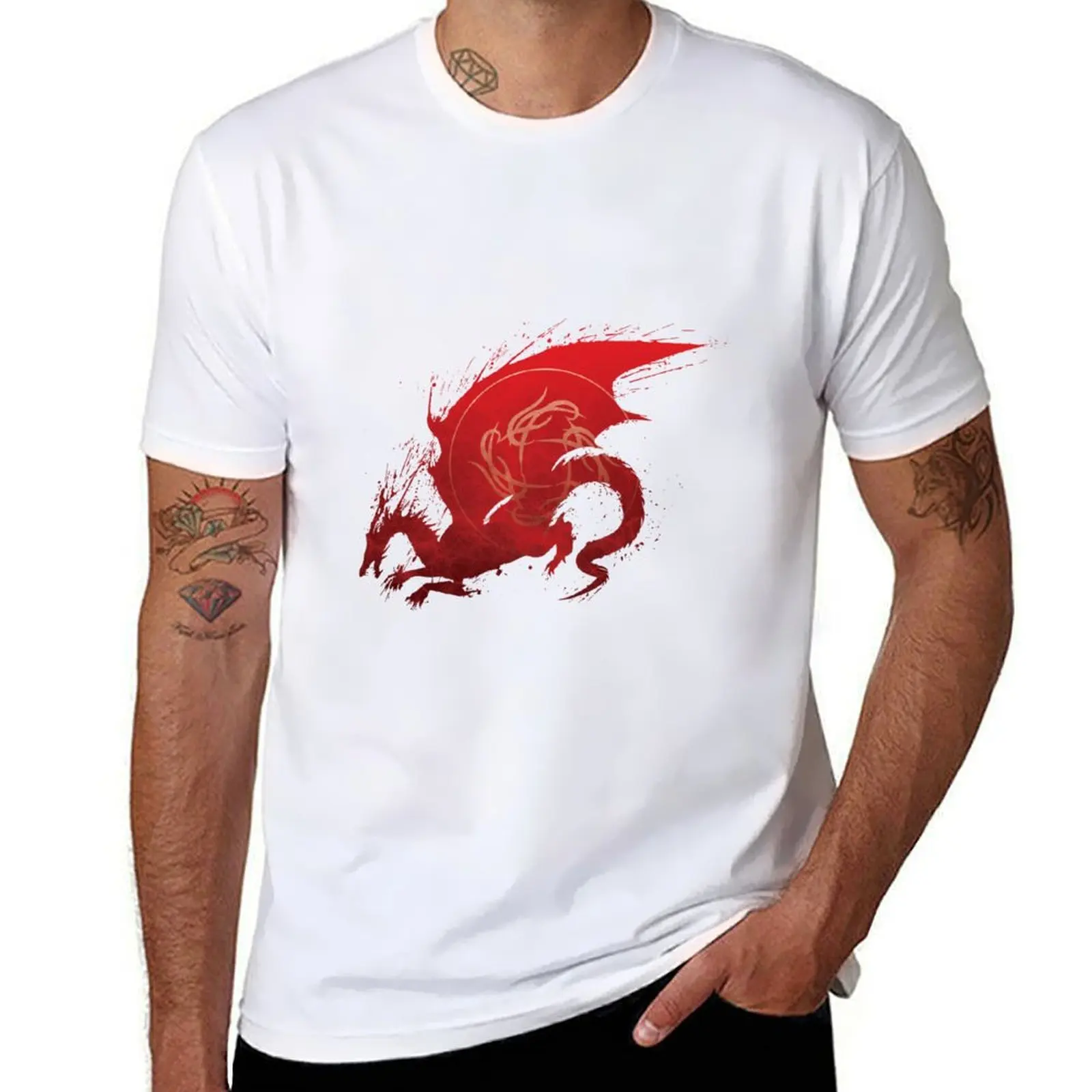 man 2) tshirt T-Shirt - (Ver t shirt man Art Age Dragon Requiem luxury