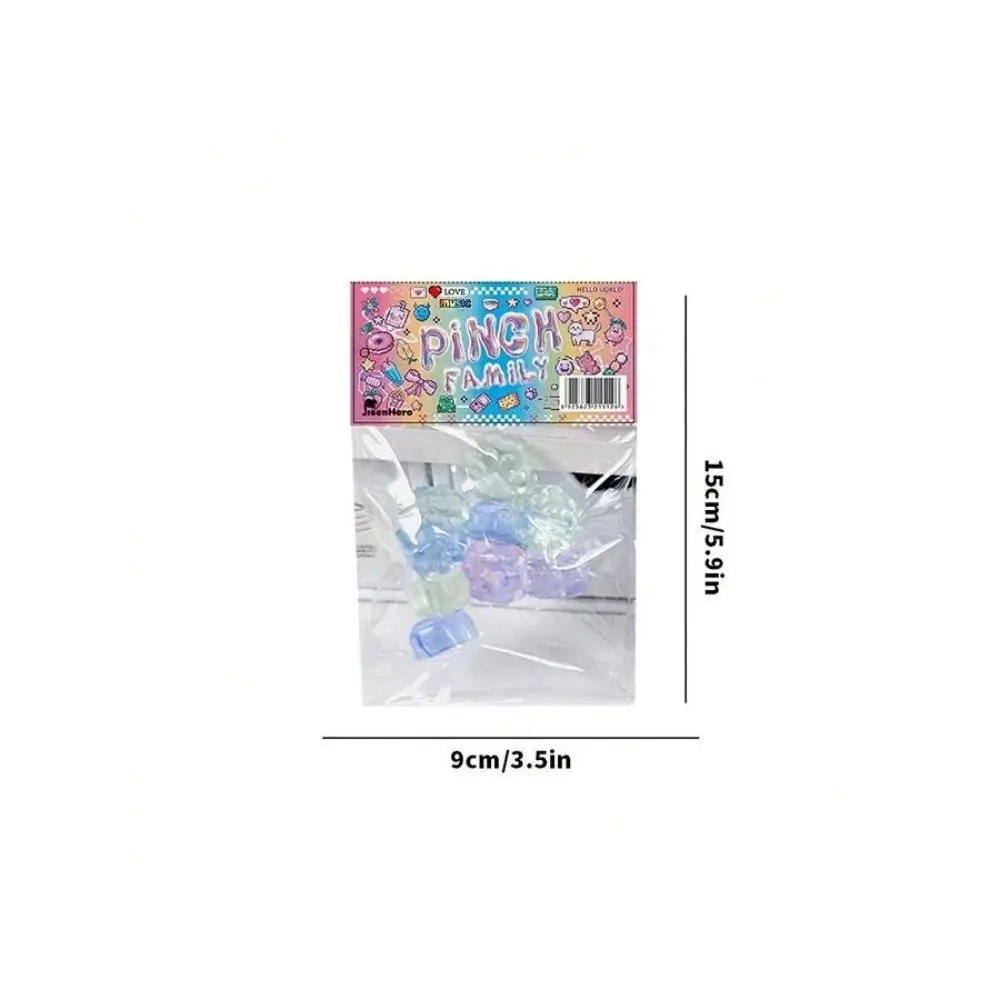 10 قطعة جديد TPR القط الصغير باو ضغط الإبداعية Kawaii الضغط لعبة أفخم القط باو قرصة شفافة القط باو قرصة لعبة