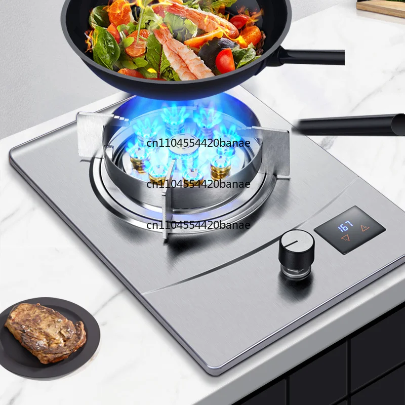 Fierce fire gas single stove timed  stove embedded benchtop liquefied gas single natural
