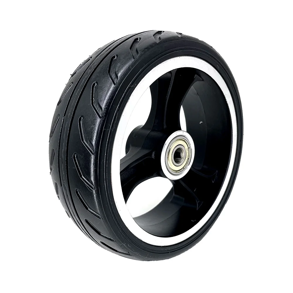 5 Inch Wheel Solid Tire and Aluminum Alloy Rim for Mini Foldable Carbon Fiber Electric Scooter Fast Wheel F0