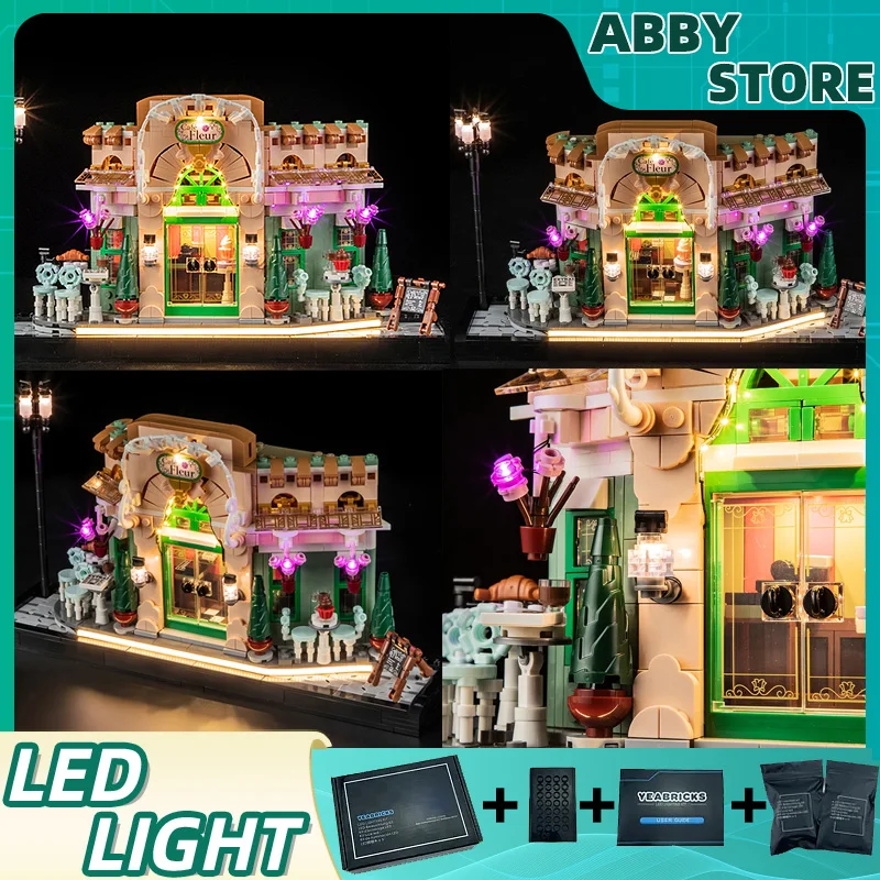 

DIY LED Light Kit for 10362 Brick Coffee Shop Model - Compatible with Building Blocks, No Bricks Included, Decoration Lighting