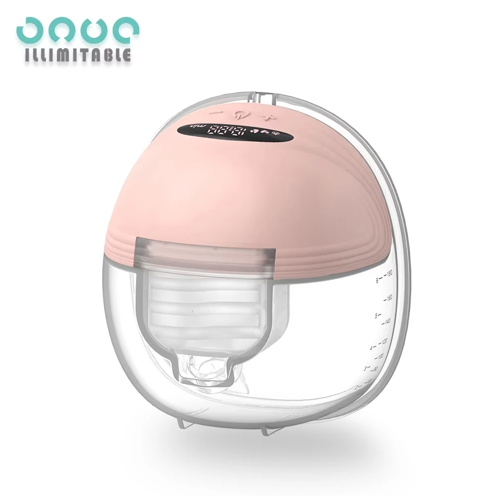 Wearable Breast Pump Smart Display Leak Proof Design Hands Free Double Portable Electric with 3 Modes 12 Levels with 24mm Flange