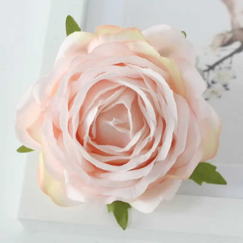 Flone Artificial Flowers Head, Retro Rose Heads, Silk Roses, Fake Flower, Party Decoration, High Quality