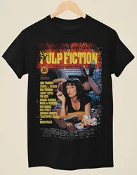 Pulp Fiction - Movie Poster Inspired Unisex Black T-Shirt