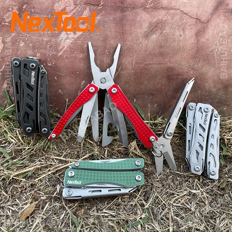 Nextool-mini Flagship Multitool 10 em Canivete Edc Keychain Alicate Dobrável Tesoura Abridor de Garrafa