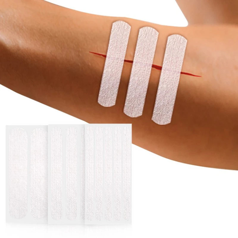 2Sheets Wound Skin Closure Strips Postpartum Wound Repair Cosmetic Surgery Strip Adhesive Medical Suture Free Surgical Tape