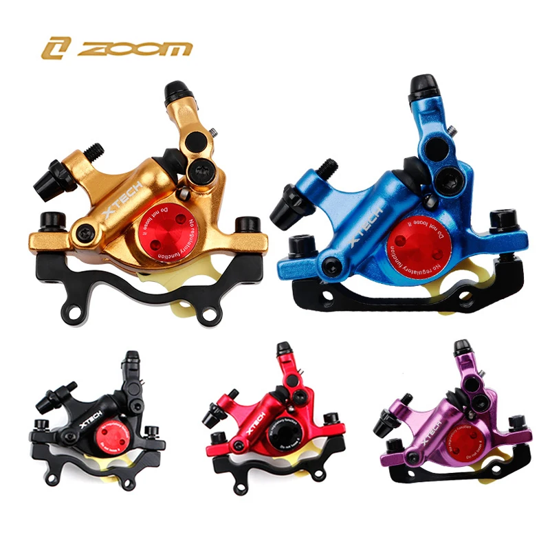 ZOOM XTECH HB100 Hydraulic Disc Brake Calipers Front & Rear Black Red Gold Blue Purple Brake For MTB Bicycle Brake Set