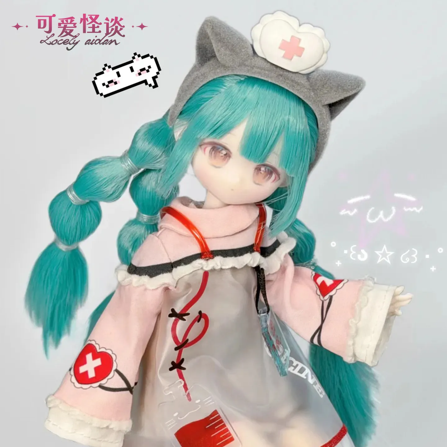 

Authentic Lovely Aidan 1/8 Scale BJD Doll Rooted Hair Articulated Cute Horror Non-Edible Figure Blind Box Gift For Lovers