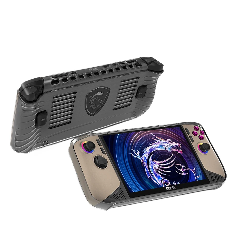 حافظة CoverJoy رفيعة للغاية لجهاز MSI Claw 8 AI + حافظة واقية من السيليكون الناعم مضادة للسقوط غطاء كامل لوحدة التحكم مقاس 8 بوصة
