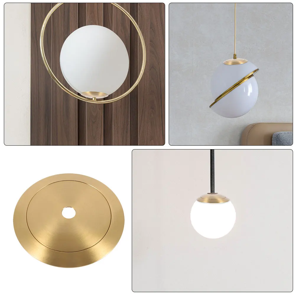 

1 set 1 Set Glass Lampshade Ring Ball Base Light Socket Retainer Sturdy Brass Holder Socket Ring Lampshade Fitting Light Fixture