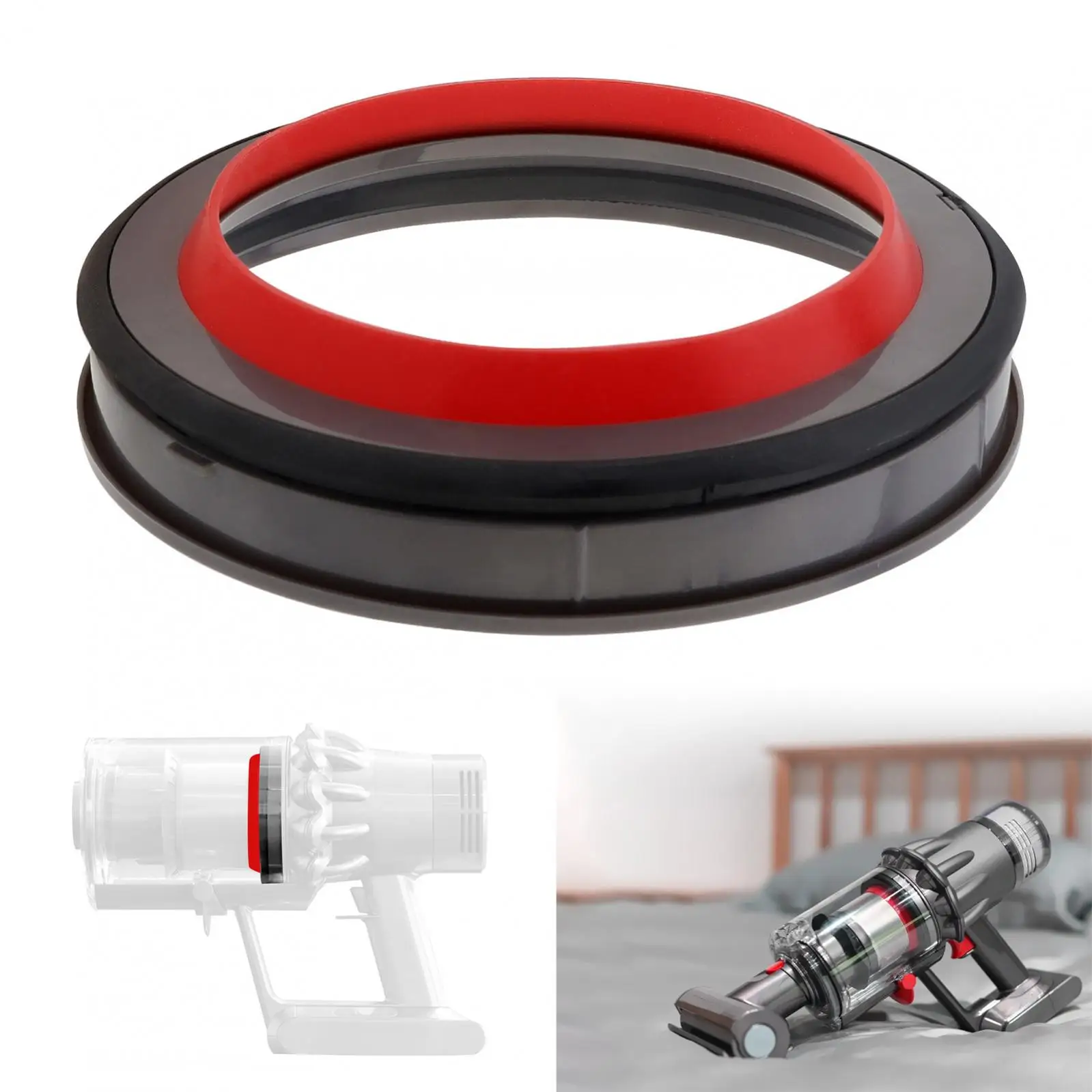 Replaceable Vacuum Cleaner Hopper Top Fixed Seal Fit for Dyson V10 SV12 Vacuum Cleaner Handheld Vacuum Parts