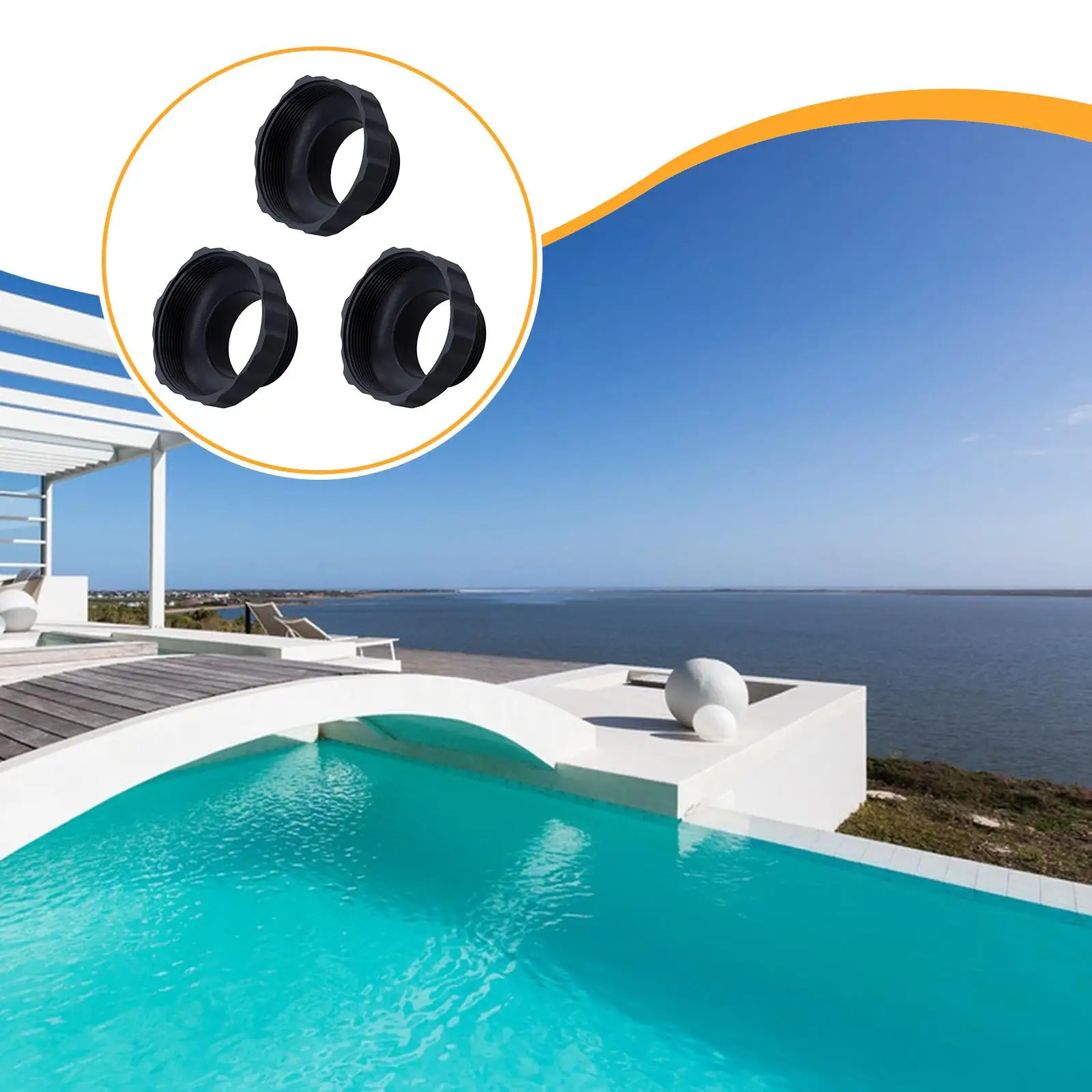 

3Pcs Hose Adapters Replacements 11239 Convenient High Performance Easy to Use