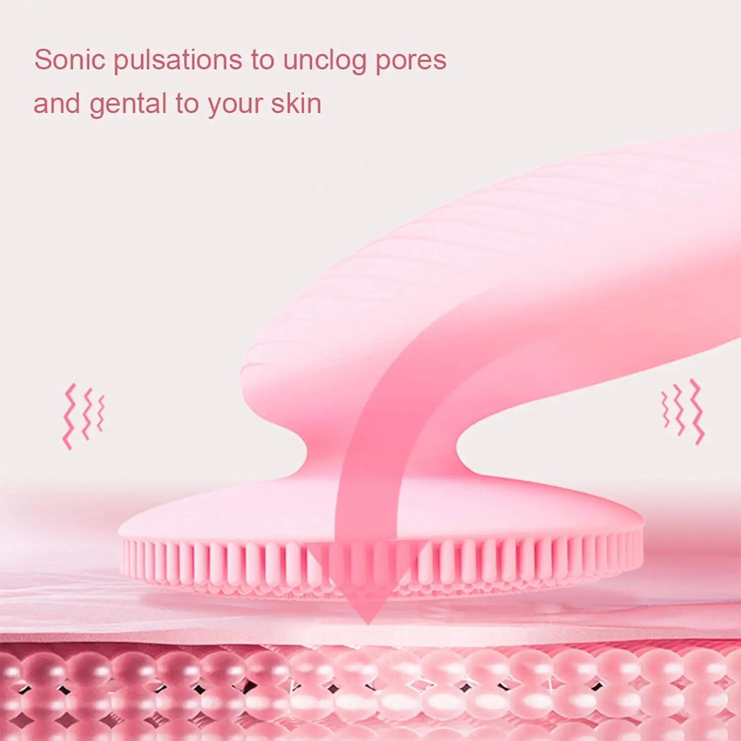 Soft Silicone Facial Cleansing Brush Face Scrubber Rechargeable Waterproof Skin Care Tool for Cleansing Exfoliating andMassaging