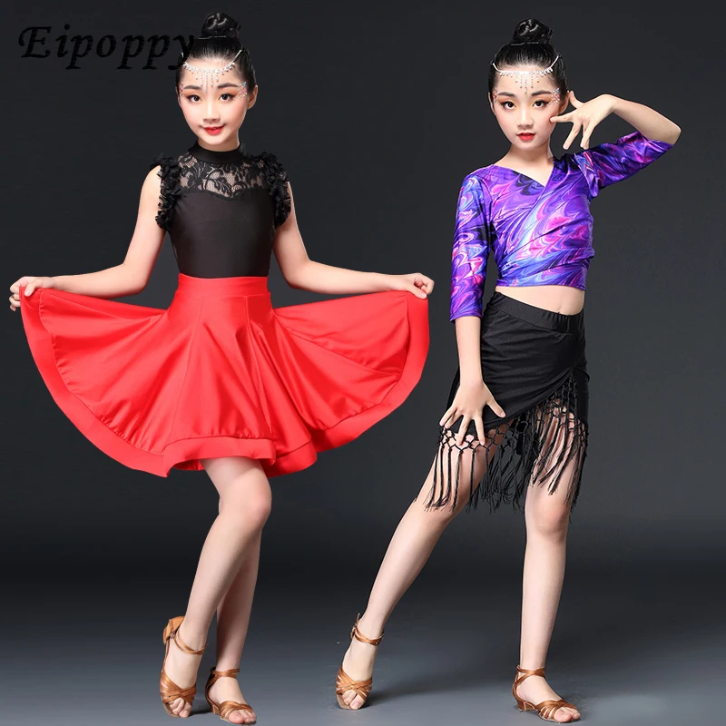 ملابس رقص لاتينية للأطفال ، ملابس طفلة ، عرض ألعاب ، أداء ، جديد