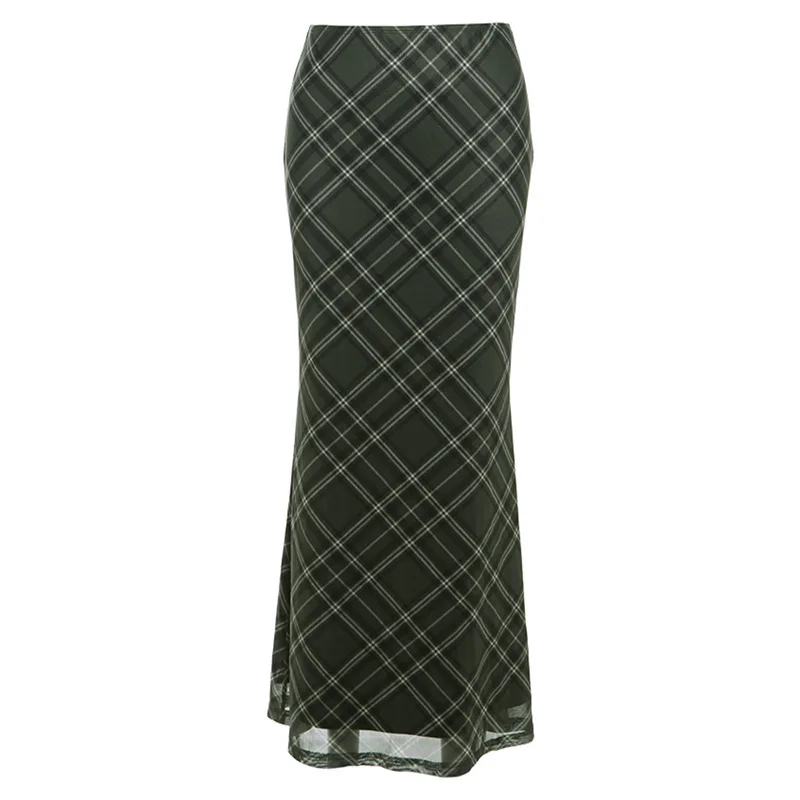 High Waist Fi Tail Skirt Women's Slim Fit Pure Color Faionable Autumn 2023 Street Sle Polyester Long Skirt