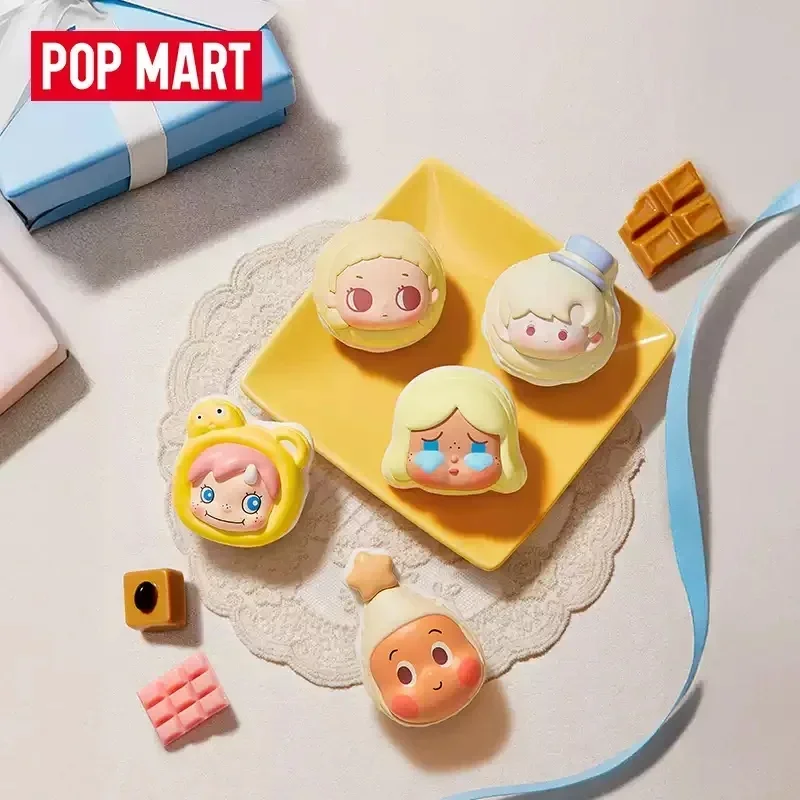 البوب مارت البوب الفول معكرون الحلوى سلسلة صندوق أعمى تخمين حقيبة اللعب الأصلية دمية لطيف أنيمي الشكل الحلي هدية