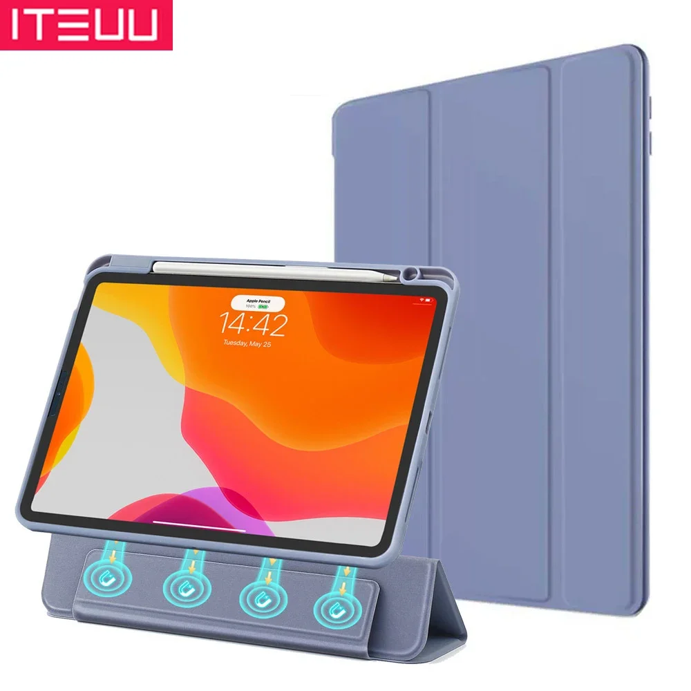

Flip Cover Case For iPad 5 6 7 8 9 10 11 Generation Air Pro MINI 3 4 Pro 11 12.9 13 inch Magnetic Adsorption Stand Pencil Slot