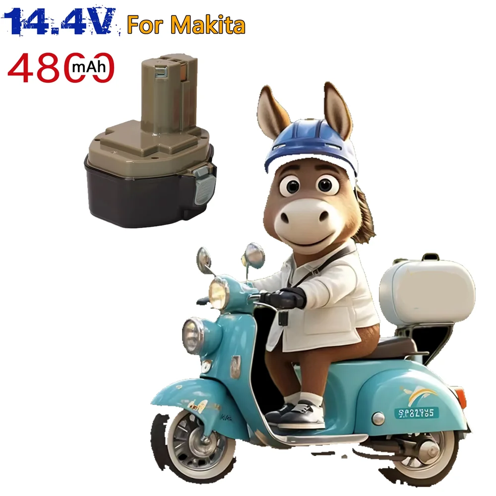 

14.4V NI-MH 4800mAh Replacement Battery for Makita Battery 14.4V PA14 1420 1422 1433 1434 1435 1435F 192699-A