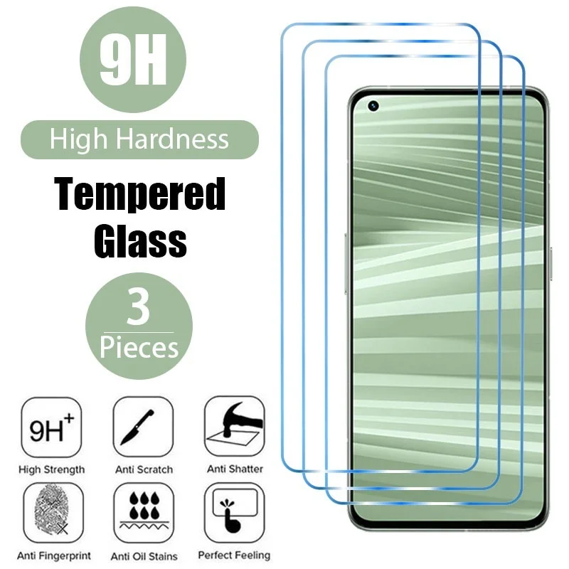 3PCS Protective Glass for Realme C21Y C25Y C35 GT Neo 2T Master Screen Protector for Realme C25S 8 7 Q3 Pro 5G Glass