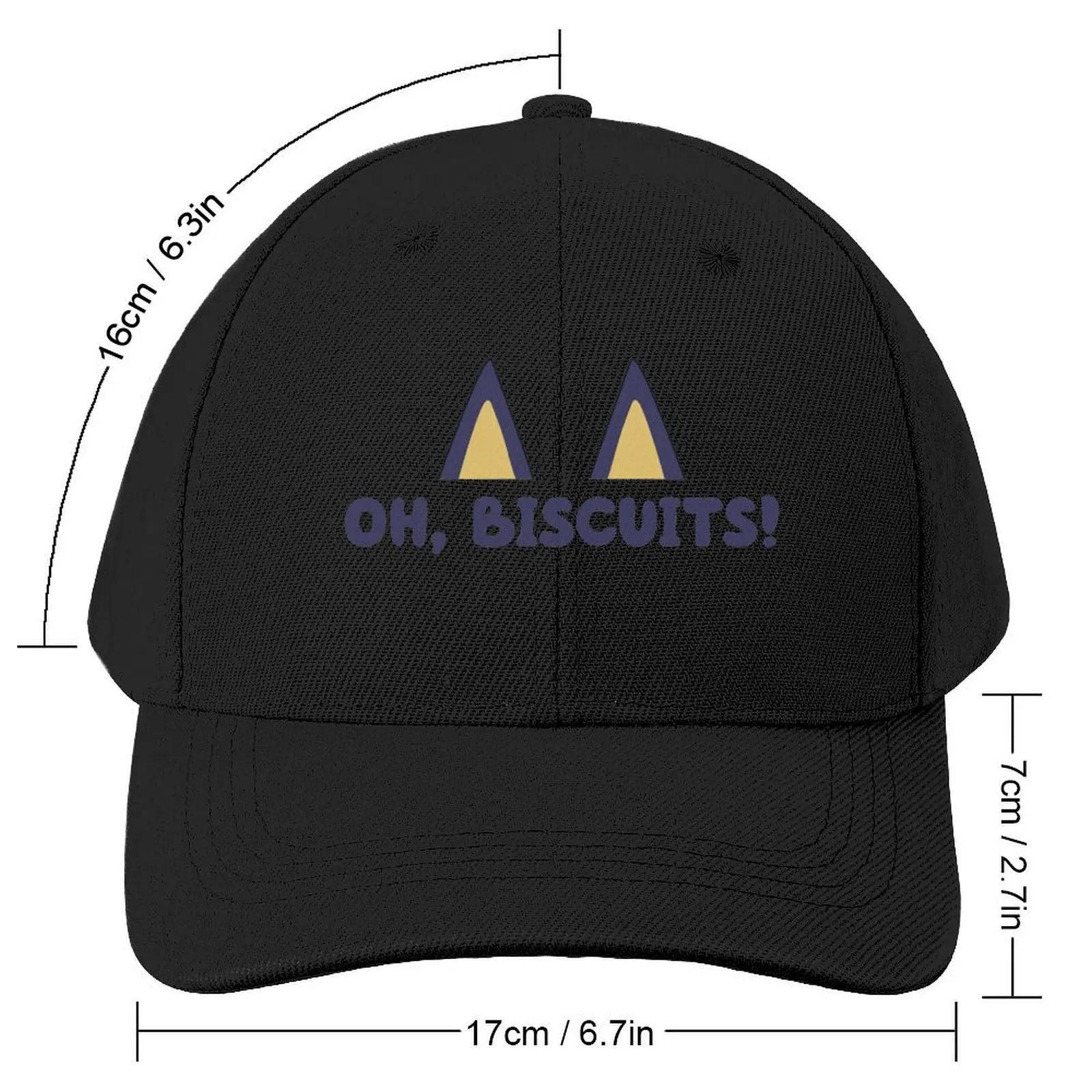 Oh Biscuits! Baseball Cap Hat Beach Hood hiking hat Boy Women's