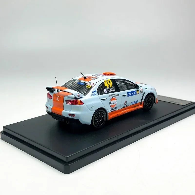 Tarmac Works 1/43 Mitsubishi EVO X GULF Legering Speelgoed Motorvoertuig Diecast Metaal Model Geschenken