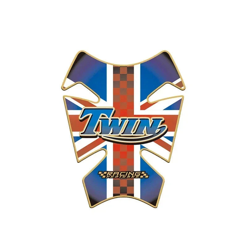 Twin Bonneville Motorbike Tank Pad Protector 3D Gel Sticker Decal - B کے لیے